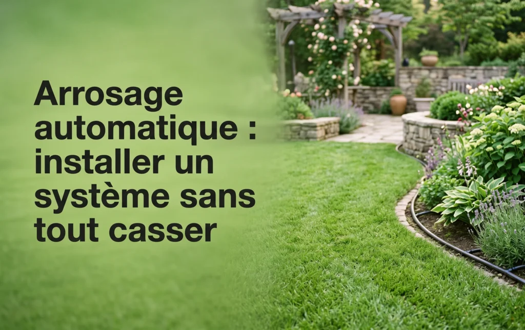Arrosage automatique : installer un système sans tout casser