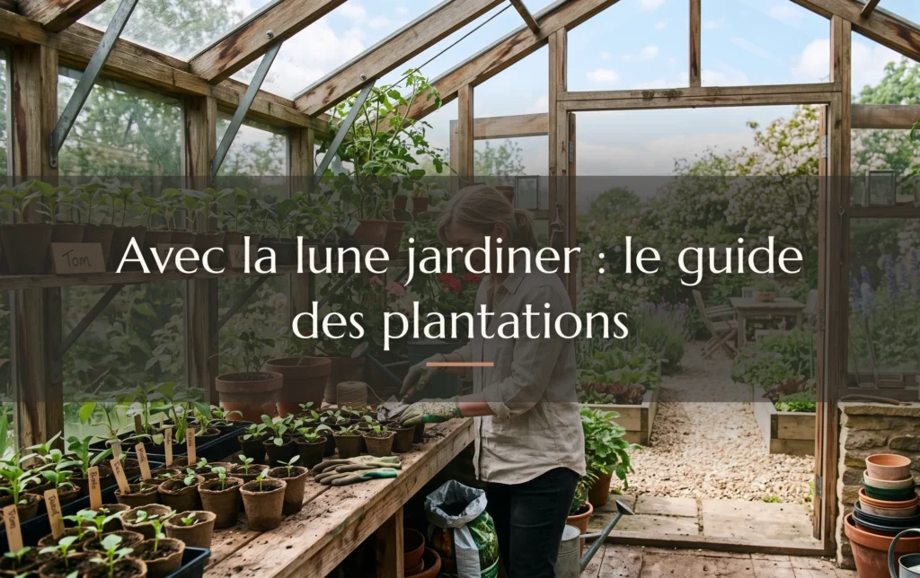 Vue d'ensemble d'un espace de jardinage en plein air avec des jeunes pousses sous une lumière matinale douce