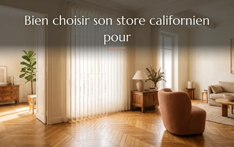 Bien choisir son store californien pour l&rsquo;intérieur