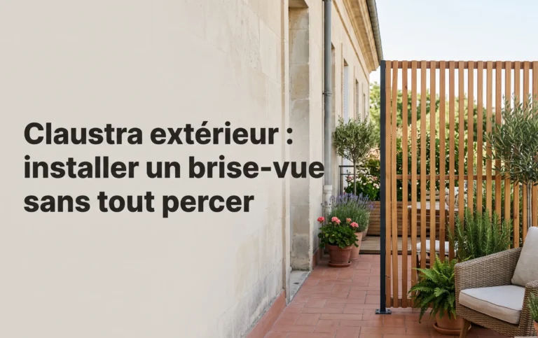 Claustra extérieur : installer un brise-vue sans tout percer