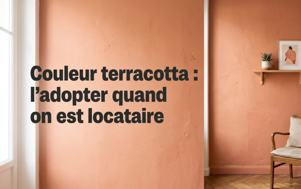 Un intérieur baigné de lumière avec une touche de couleur terracotta douce