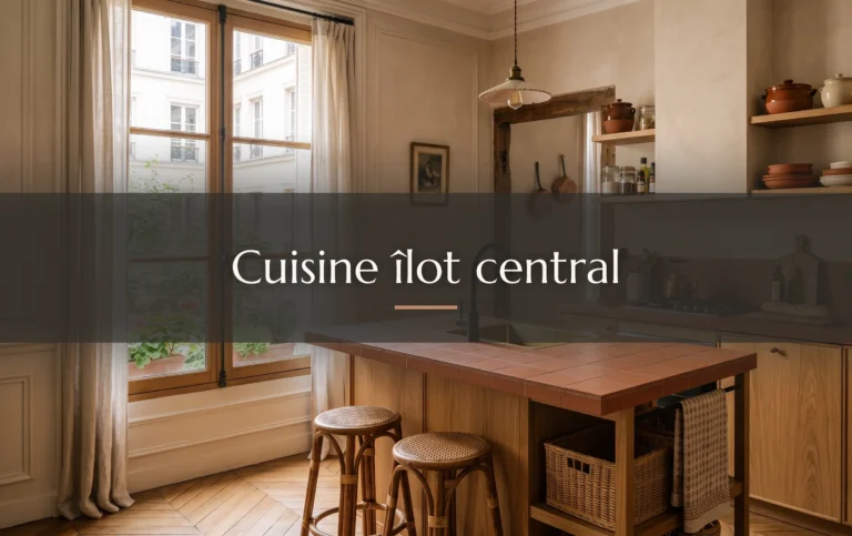 Cuisine îlot central : 12 inspirations gain de place