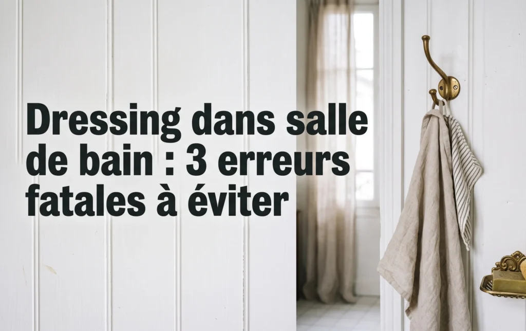 Dressing dans salle de bain : 3 erreurs fatales à éviter
