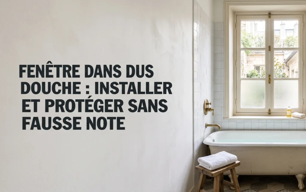 Fenetre dans douche : installer et protéger sans fausse note