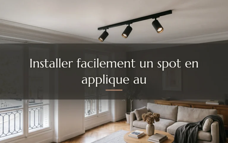 Installer facilement un spot en applique au plafond