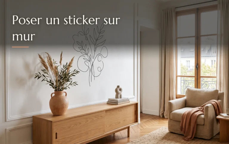 Poser un sticker sur mur : le guide étape par étape