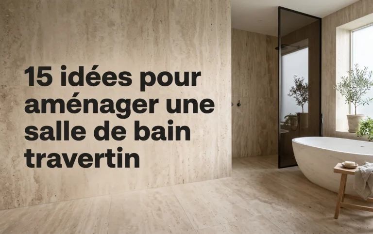 15 idées pour aménager une salle de bain travertin